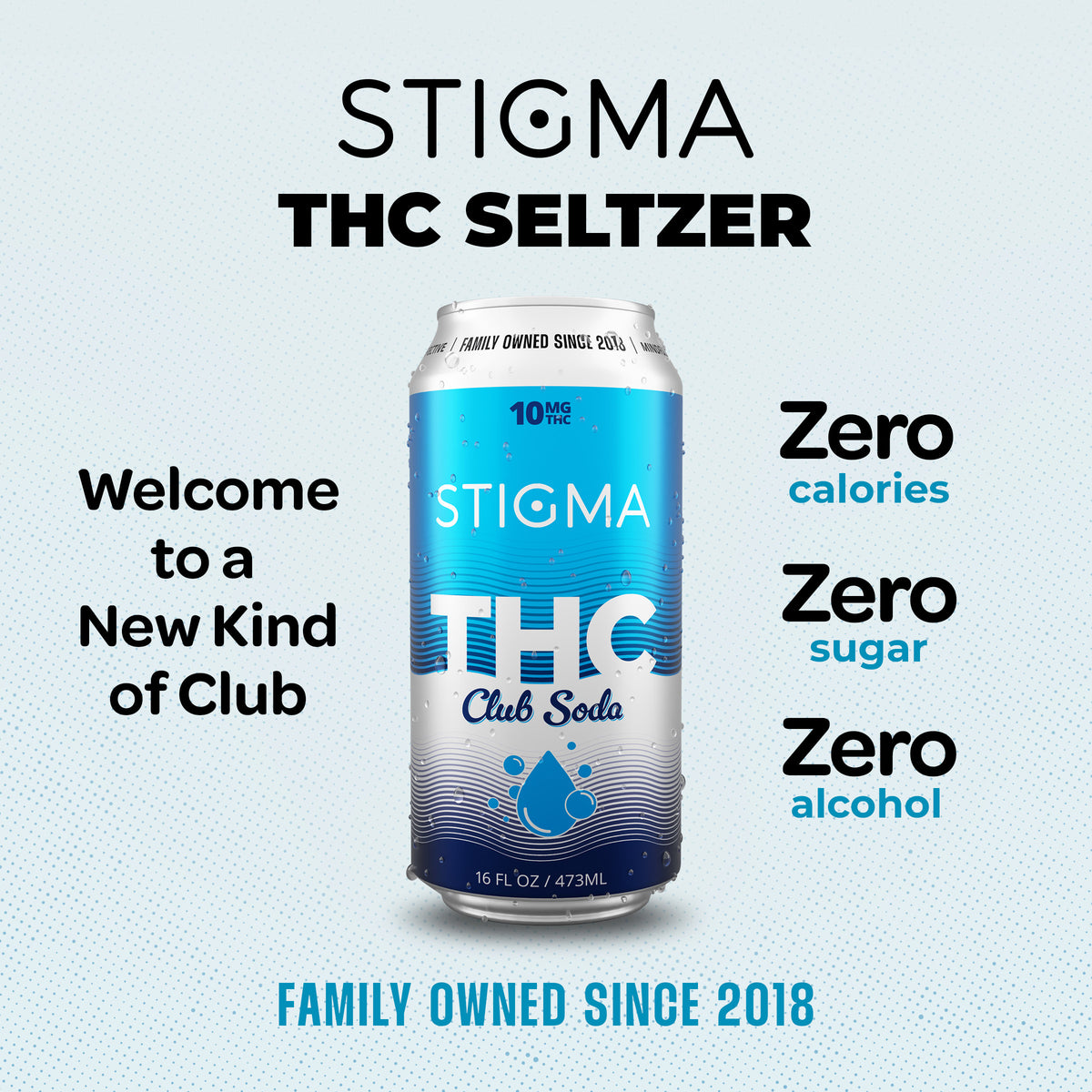 10mg THC Club Soda (16oz)