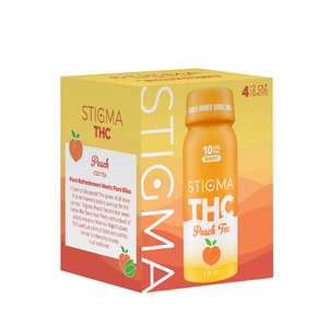 10mg THC Shot Peach Tea (2oz) - 4 Pack