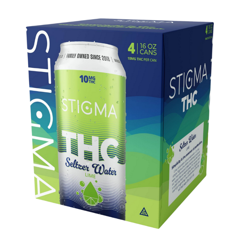10mg THC Lime Seltzer Water (16oz)