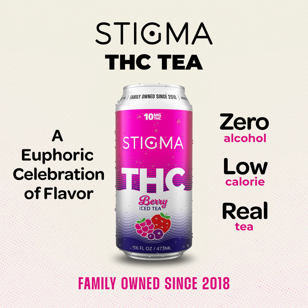 10mg THC Berry Iced Tea (16oz)