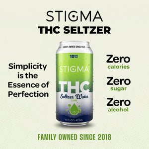 10mg THC Lime Seltzer Water (16oz)