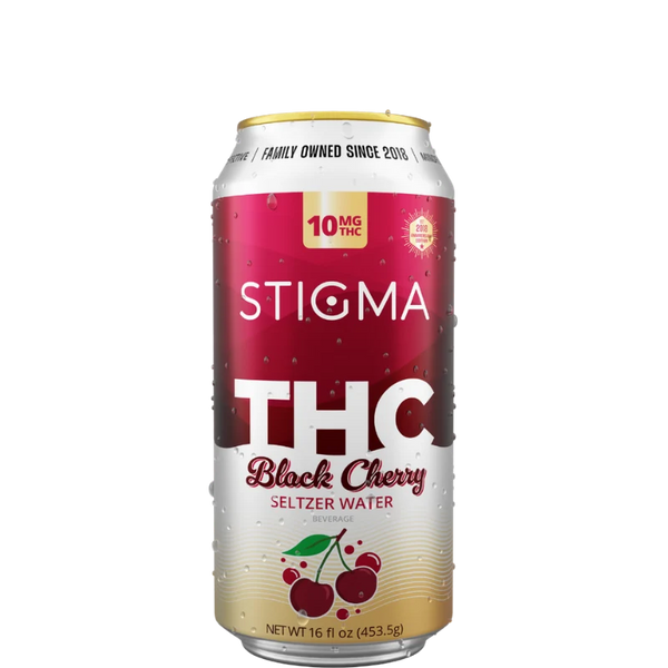 10mg THC Black Cherry Seltzer Water (16oz)