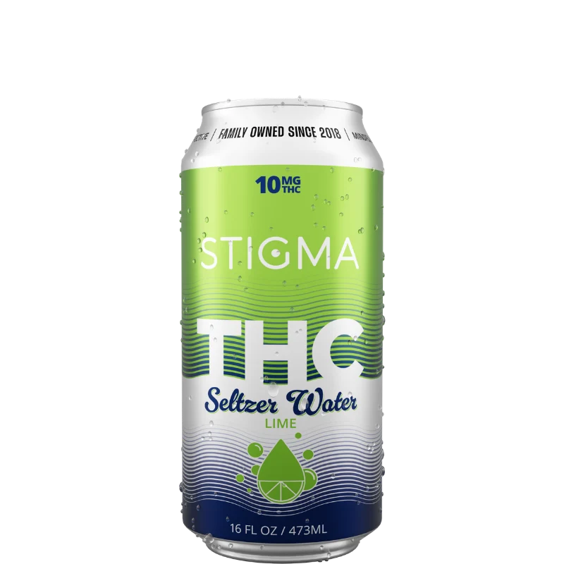 10mg THC Lime Seltzer Water (16oz)