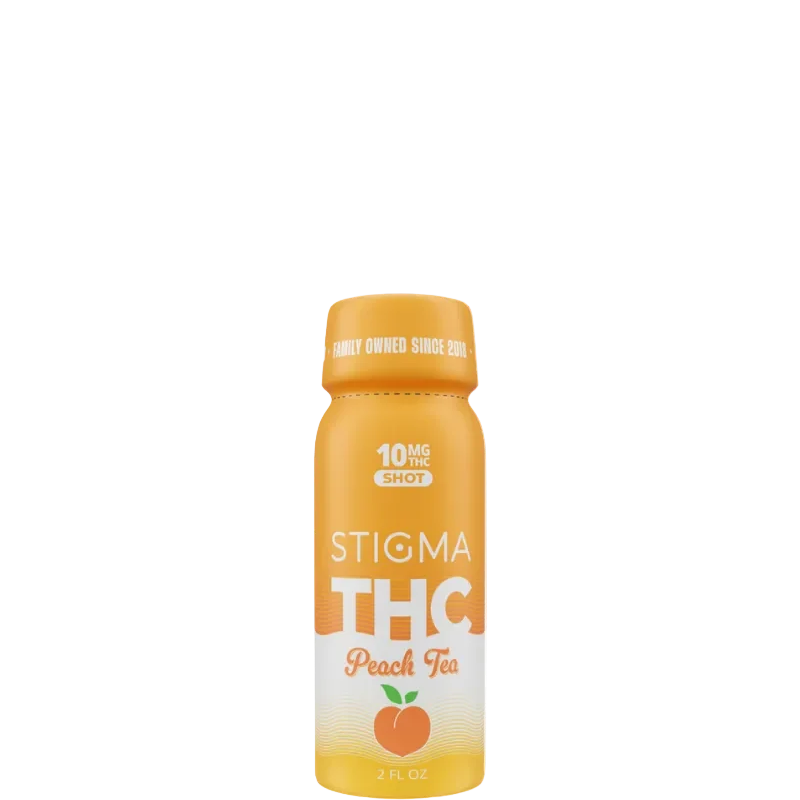 10mg THC Shot Peach Tea (2oz) - 4 Pack