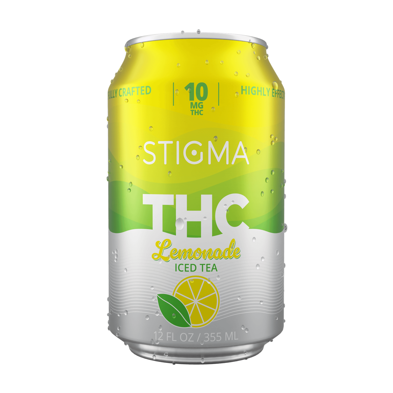 image of a can of Stigma THC Lemonade Iced Tea