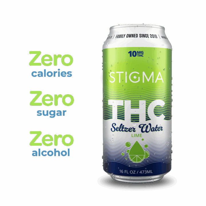 THC Lime Seltzer Water